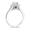 Thumbnail Image 1 of Vera Wang 18ct White Gold 0.95ct Total Diamond Halo Ring