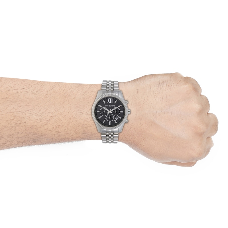 Michael Kors Lexington Men's Black Dial Bracelet Watch