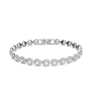 Swarovski Angelic Rhodium Plated Bracelet Ernest Jones
