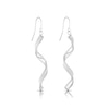 Thumbnail Image 0 of 9ct White Gold Sparkling Twist Earrings
