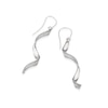 Thumbnail Image 1 of 9ct White Gold Sparkling Twist Earrings