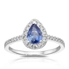Thumbnail Image 2 of Le Vian 14ct White Gold Sapphire & 0.37ct Diamond Ring