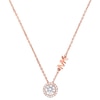 Thumbnail Image 0 of Michael Kors 14ct Rose Gold Plated Silver CZ Necklace