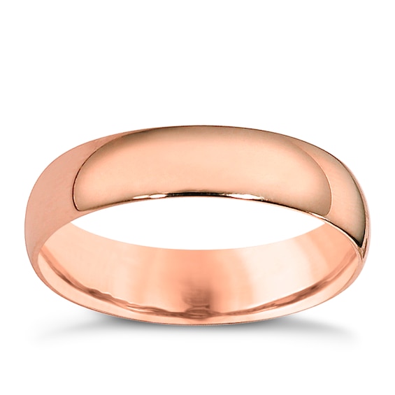 9ct Rose Gold 5mm Extra Heavyweight Court Ring