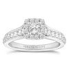 Thumbnail Image 0 of Vera Wang 18ct White Gold 0.69ct Diamond Princess Cut Halo Ring