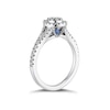 Thumbnail Image 1 of Vera Wang 18ct White Gold 0.69ct Diamond Princess Cut Halo Ring