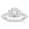 Thumbnail Image 0 of 9ct White Gold 0.33ct  Diamond Baguette Round Cut Ring