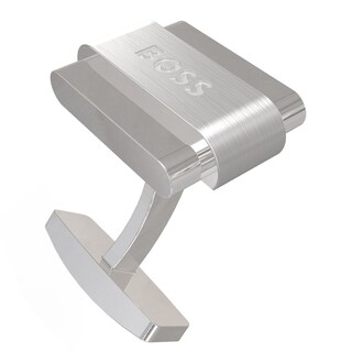 BOSS Men's Square Myles Brass Cufflinks Ernest Jones
