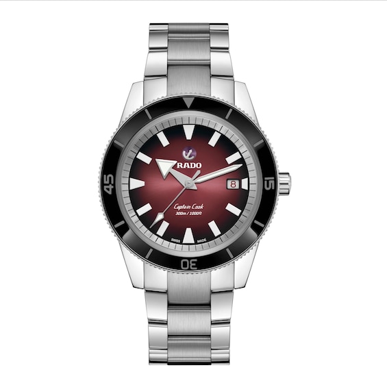 Rado Captain Cook Men’s Red Gradient Dial Bracelet Watch