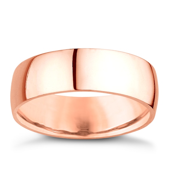 18ct Rose Gold 8mm Extra Heavyweight Court Ring