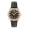 Thumbnail Image 0 of Versace Greca Dome Men's Black Leather Strap Watch