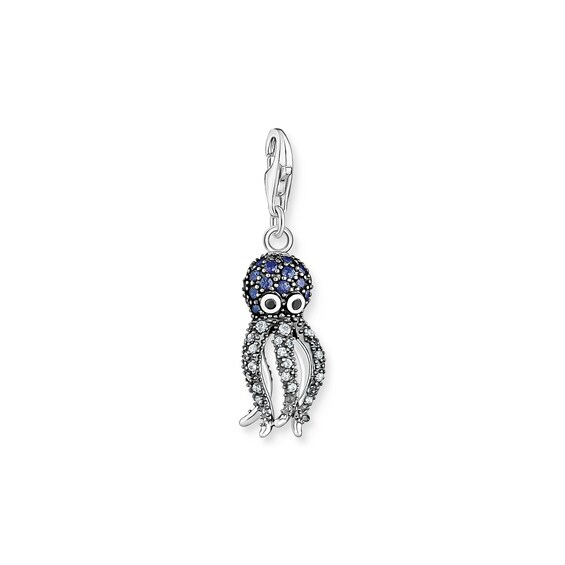 Thomas Sabo Sterling Silver & Cubic Zirconia Octopus Charm