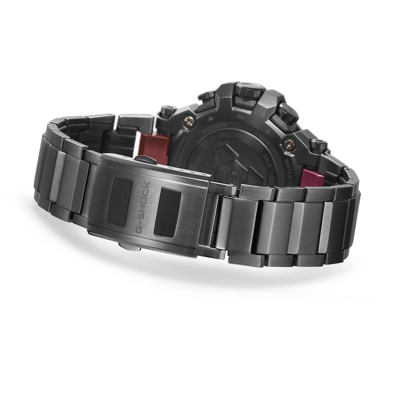 G-Shock MTG-B3000B-1A Men's Black & Pink Stainless Steel Bracelet Watch
