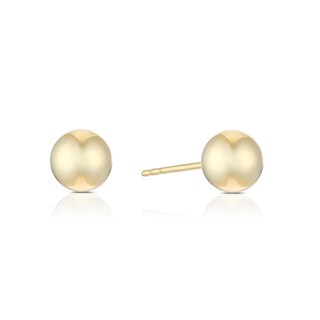 9ct Yellow Gold 6mm Ball Stud Earrings Ernest Jones