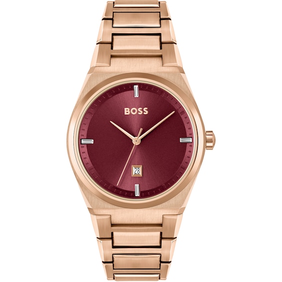 BOSS Steer Ladies’ Rose Gold Tone Bracelet Watch