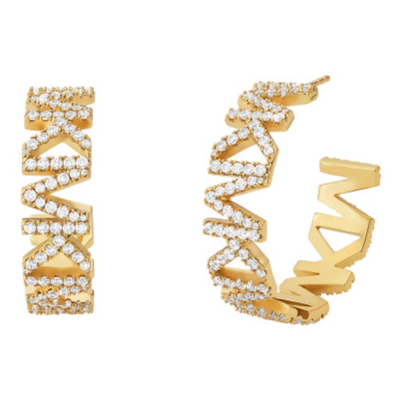 Michael Kors Metallic Muse 14ct Gold Plated Earrings
