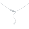 Thumbnail Image 2 of 9ct White Gold 20" Adjustable Curb Chain