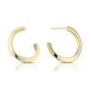 Thumbnail Image 0 of 9ct Yellow Gold Curved Hoop Earrings