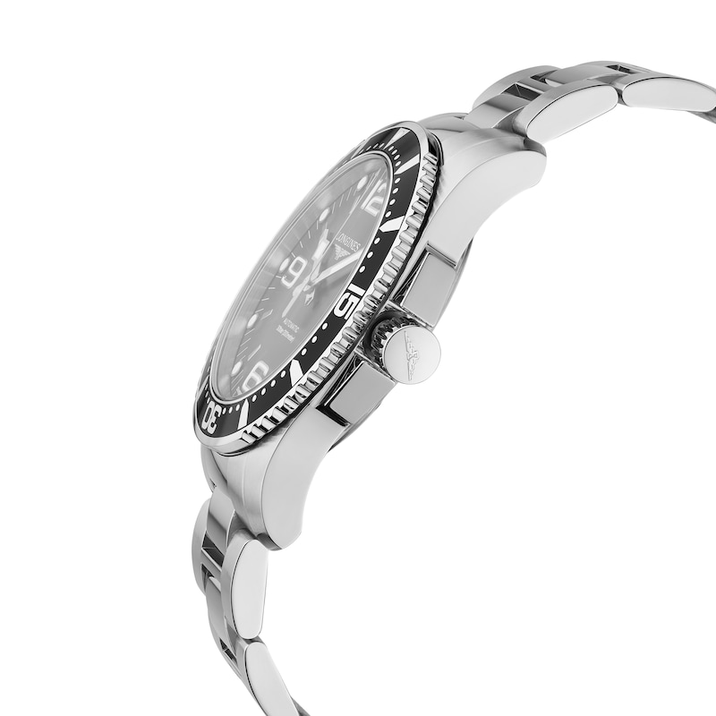 Longines HydroConquest Men's Black Dial Bracelet Watch