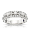 Thumbnail Image 0 of Vera Wang Platinum 0.95ct Total Diamond 3 Row Eternity Ring