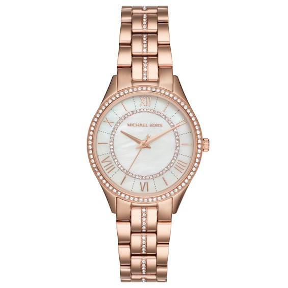 Michael Kors Lauryn Ladies’ Rose Gold Tone Bracelet Watch