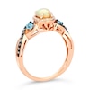 Thumbnail Image 2 of Le Vian 14ct Rose Gold Opal & Topaz 0.23ct Diamond Ring