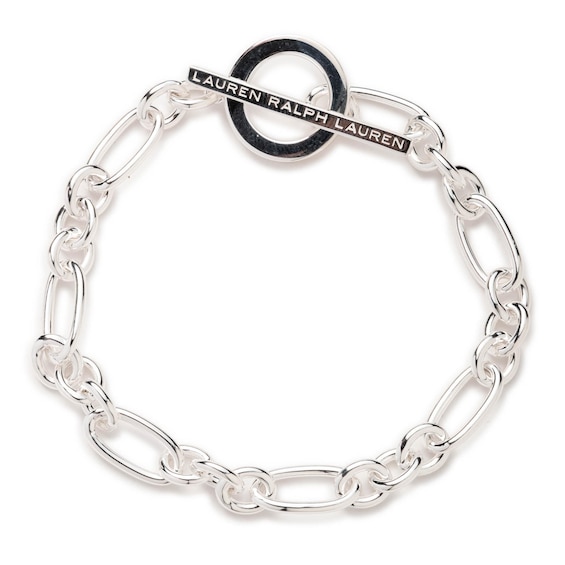 Lauren Ralph Lauren Sterling Silver Chain Toggle Bracelet