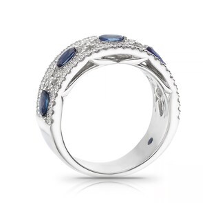 Vera Wang 18ct White Gold Sapphire 0.45ct Diamond Ring