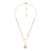 Thumbnail Image 1 of Michael Kors Gold-Tone Cubic Zirconia Padlock Necklace