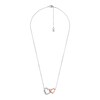 Thumbnail Image 1 of Michael Kors Love Two-Tone CZ Interlocking Heart Necklace