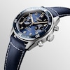 Thumbnail Image 1 of Longines Spirit Flyback Blue Fabric Strap Watch