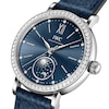 Thumbnail Image 4 of IWC Portofino Ladies' Diamond Day & Night Blue Leather Strap Watch