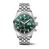 Thumbnail Image 0 of IWC Pilot’s Watches Men's Green Dial & Stainless Steel Bracelet Watch