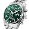 Thumbnail Image 4 of IWC Pilot’s Watches Men's Green Dial & Stainless Steel Bracelet Watch