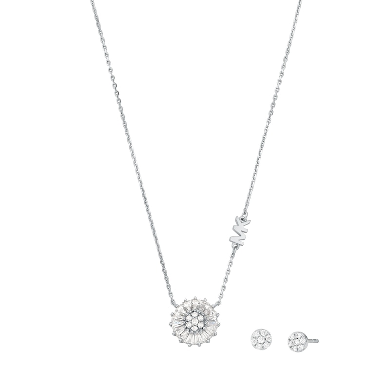 Michael Kors Brilliance Sterling Silver CZ Jewellery Set