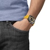 Thumbnail Image 2 of Tissot Sideral S Powermatic Men's Black Dial & Yellow Rubber Strap Watch