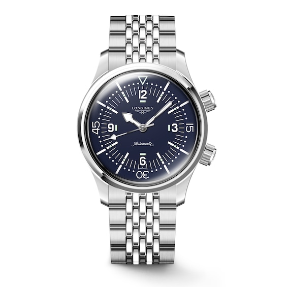 Longines Legend Diver Men’s Blue Dial & Stainless Steel Bracelet Watch