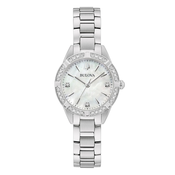 Bulova Classic Sutton Ladies’ Silver Dial & Stainless Steel Bracelet Watch
