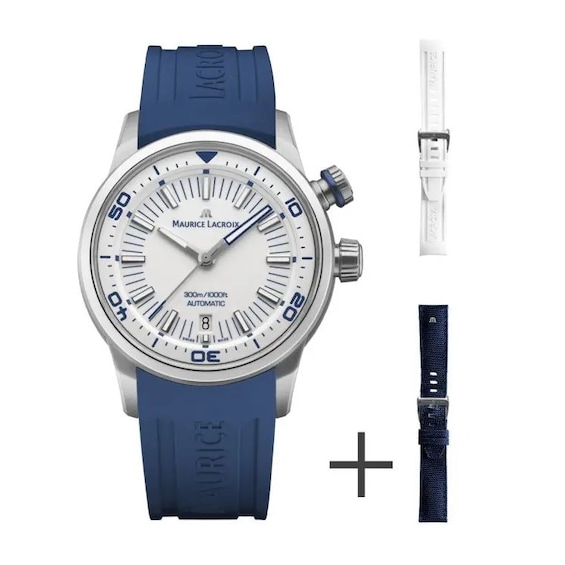 Maurice Lacroix PONTOS S Diver 42mm Men’s Blue Strap Watch