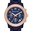 Thumbnail Image 3 of Michael Kors Ladies' Runway Chronograph & Navy Blue Acetate Strap Watch