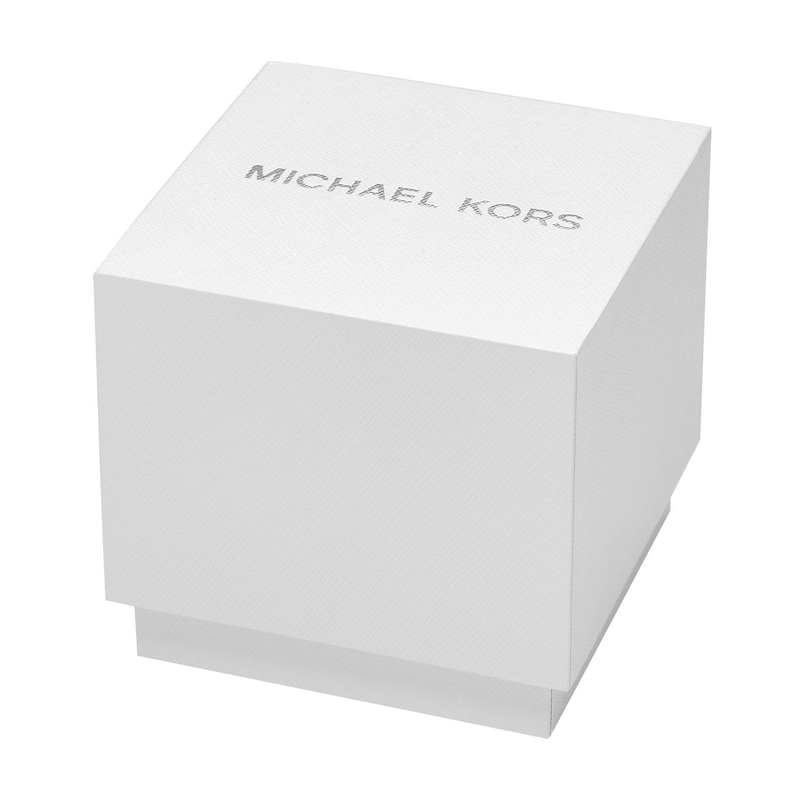 Michael Kors Lennox Men's White Dial & Gold-Tone Stainless Steel Watch