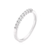 Thumbnail Image 1 of 9ct White Gold Cubic Zirconia Claw Set Eternity Ring