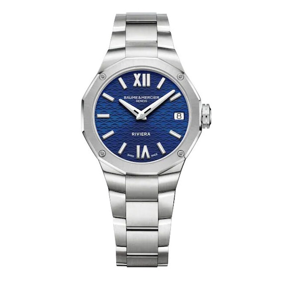 Baume & Mercier Riviera Ladies’ Blue Dial & Bracelet Watch