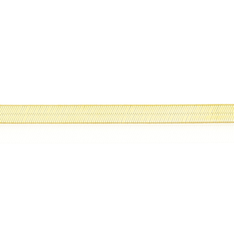 9ct Yellow Gold  7.25 Inch Herringbone Bracelet
