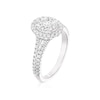 Thumbnail Image 1 of Vera Wang 18ct White Gold 0.70ct Diamond Oval Shaped Cluster Ring
