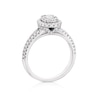 Thumbnail Image 2 of Vera Wang 18ct White Gold 0.70ct Diamond Oval Shaped Cluster Ring