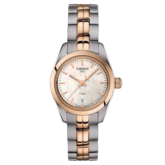Tissot Ladies’ Pr 100 Two Tone Bracelet Watch