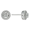 Thumbnail Image 0 of Silver Cubic Zirconia Halo Stud Earrings
