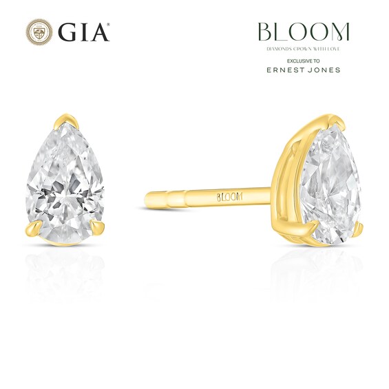 BLOOM Capri 14ct Yellow Gold 0.50ct Lab Grown Diamond Pear E