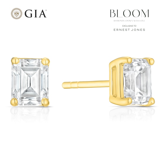 BLOOM Rome 14ct Yellow Gold 1ct Lab Grown Diamond Emerald St